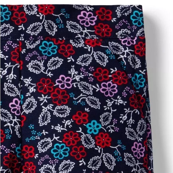 Janie and Jack Merchant Marine Floral Canvas Adjustable Waist Shorts Size 2T - Picture 4 of 11